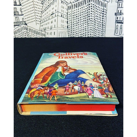 VTG 1940 HC Gulliver's Travels by Johnathan Swift Whitman Publishing Co W/ DJ - Picture 5 of 16